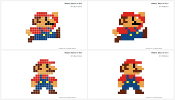 Pixel Nintendo Super Mario Bros for Powerpoint