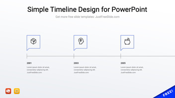 Simple Timeline Design for PowerPoint (23 Layouts)